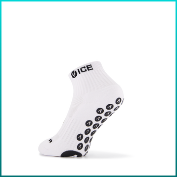 Grip Socks - White Quarter Crew