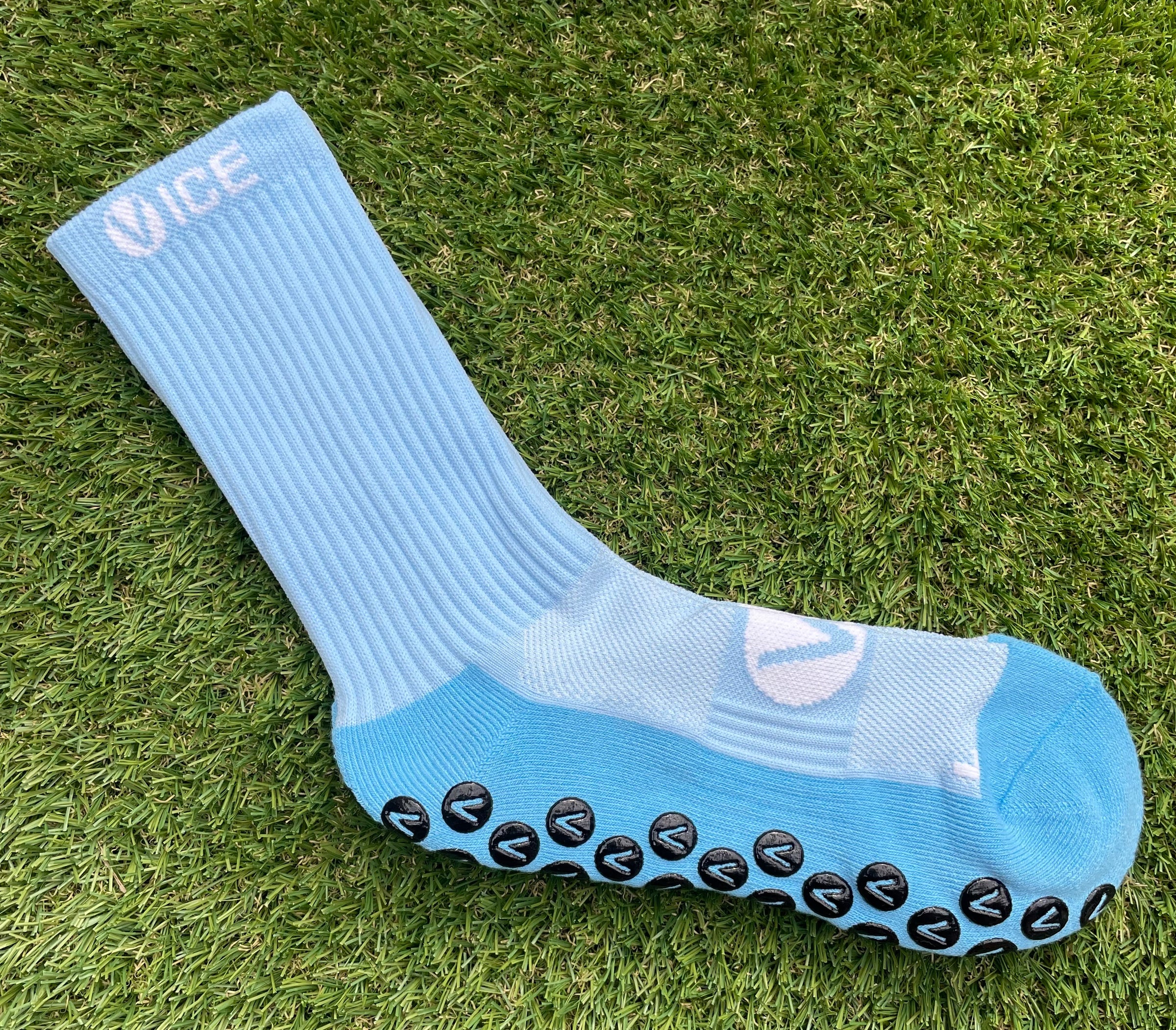 Grip Socks - Sky Blue Crew