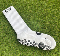 Grip Socks - White Crew