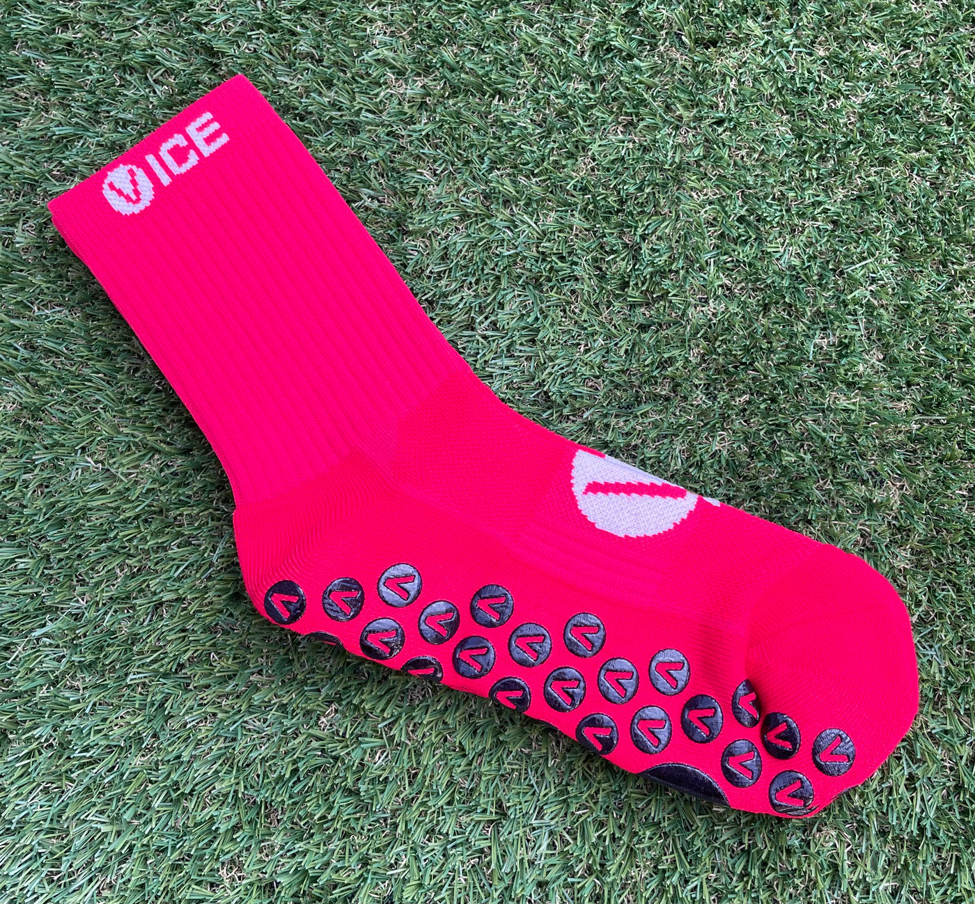 Grip Socks - Red Crew