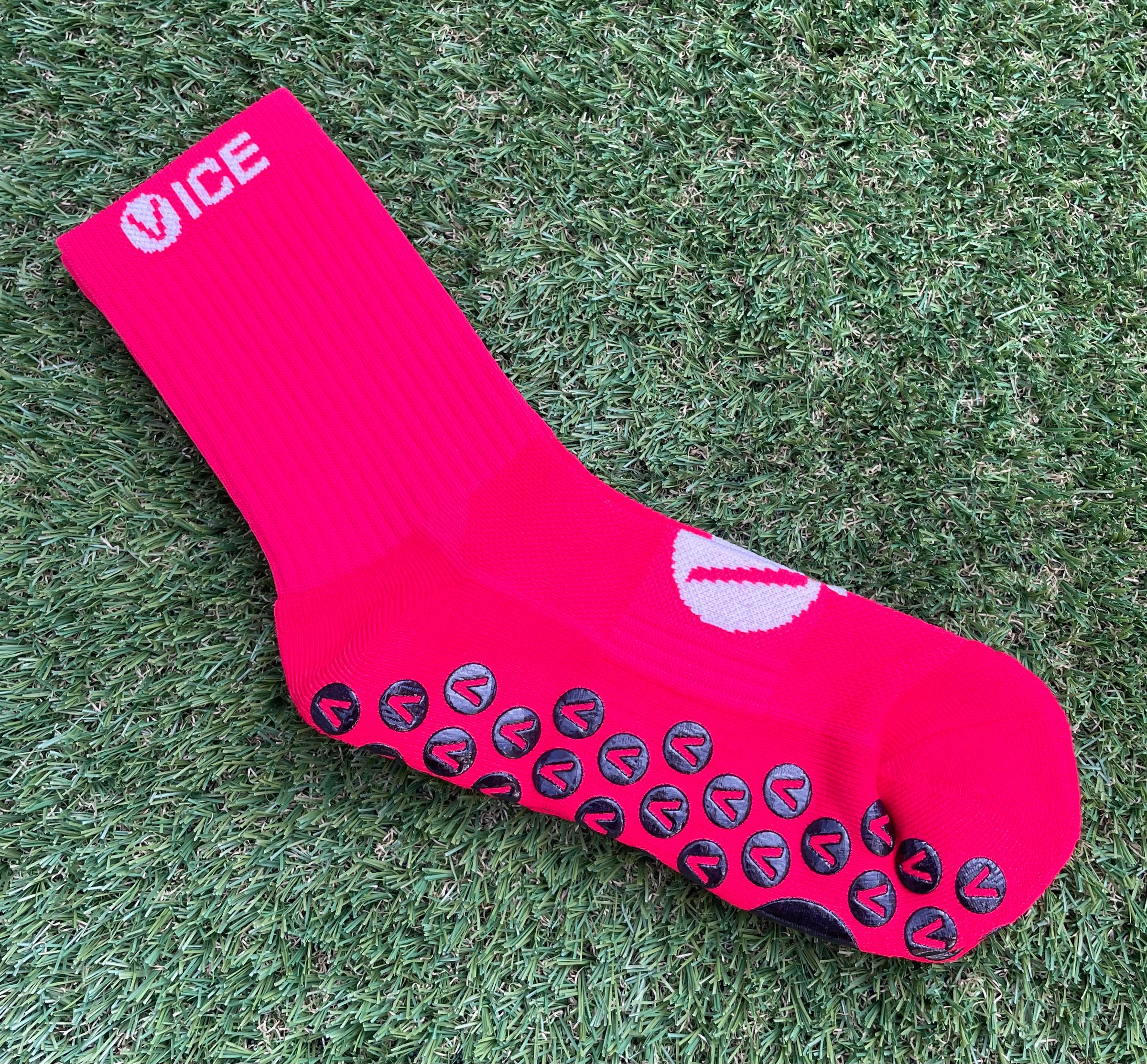 Grip Socks - Red Crew
