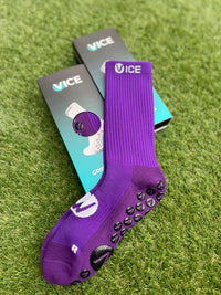Grip Socks - Purple Crew