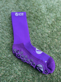 Grip Socks - Purple Crew